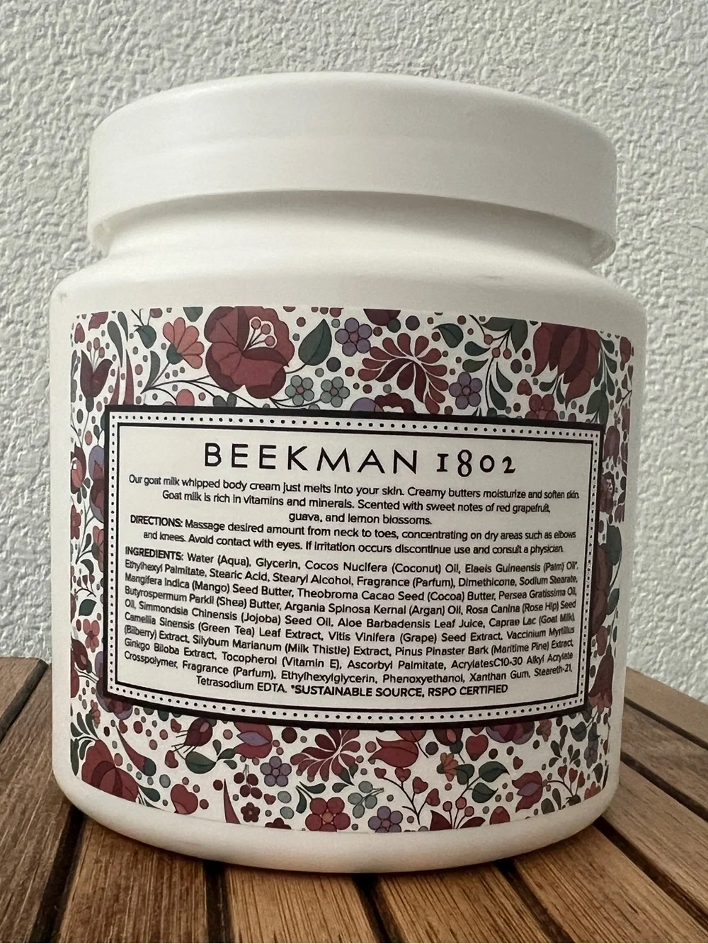 Beekman 1802 Whipped Body Cream - Honeyed Grapefruit, 24oz